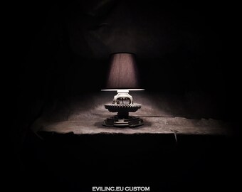 SOLD ||| Car Truck Part Clutch And Diff mechanism | Night Stand Table Lamp Light Industrial Loft Workshop Garage Engine Mechanic Upcycled