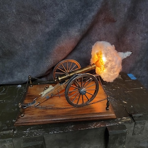 VENDUTO /// Diorama Modello Esplosione Simulazione Reale Cannone Fuoco Sparare Guerra Civile