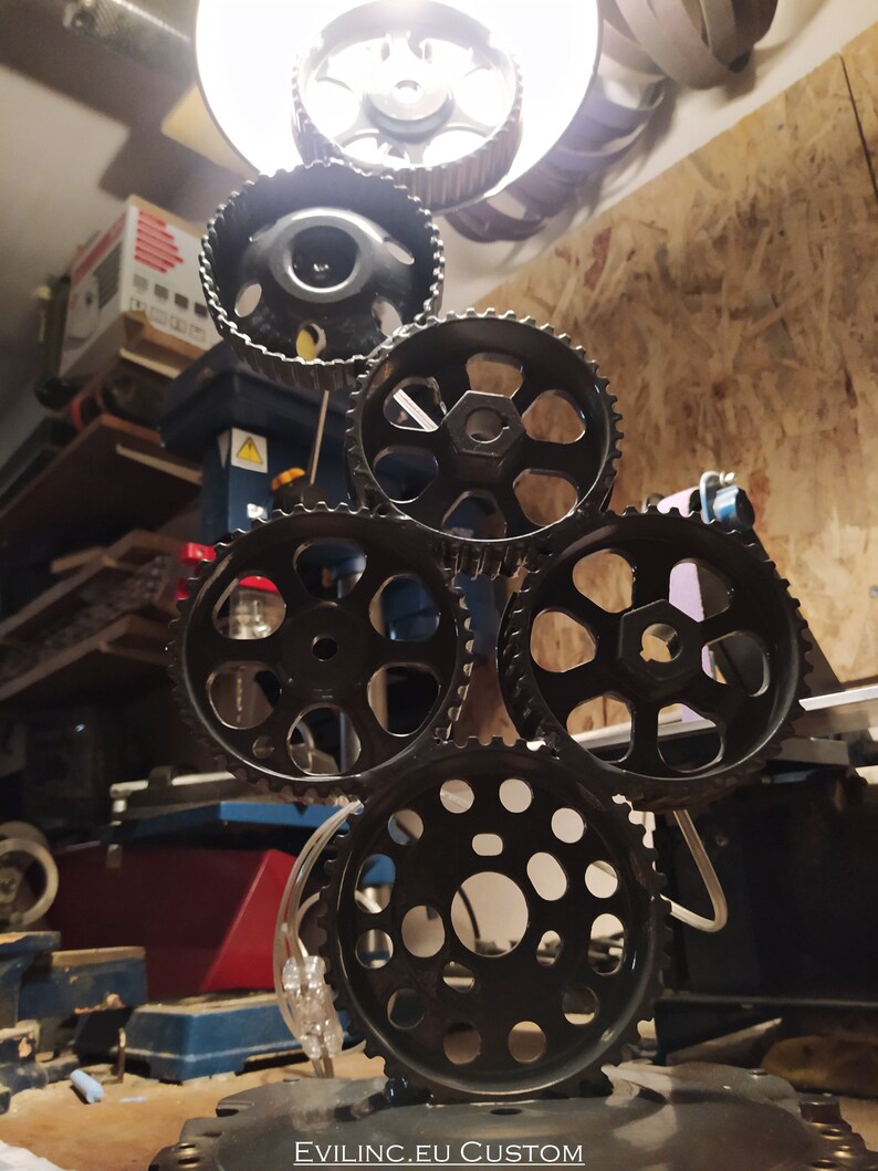 SOLD Car Gear Sprocket Lamp BIG / Night Stand Table Etsy