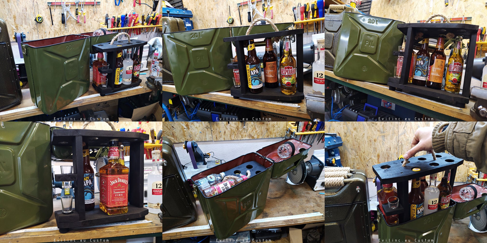 CUSTOM Jerry Can Mini Hidden Bar Storage Box Canister Fuel Etsy