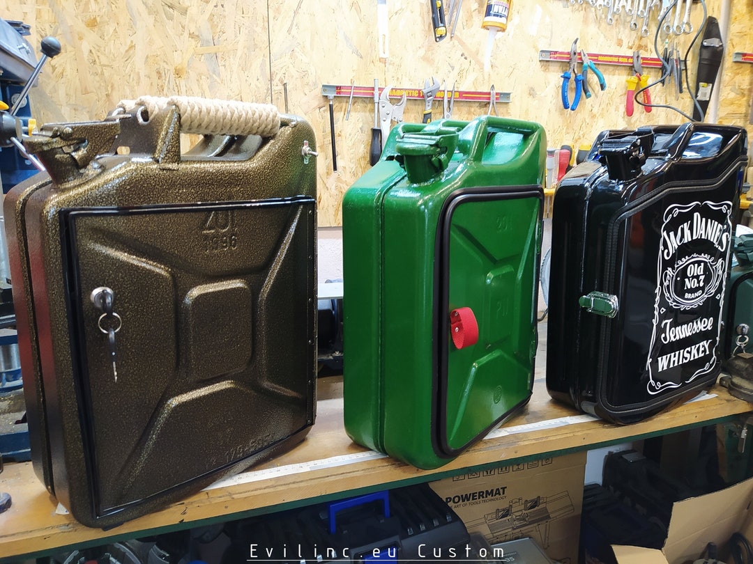 SHOWCASE Jerry Can Hidden Bar Storage Box Canister Fuel Etsy