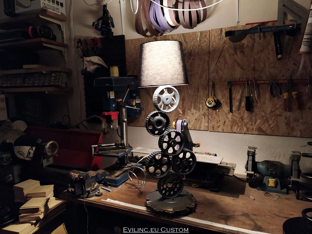 SOLD Car Gear Sprocket Lamp BIG / Night Stand Table Light