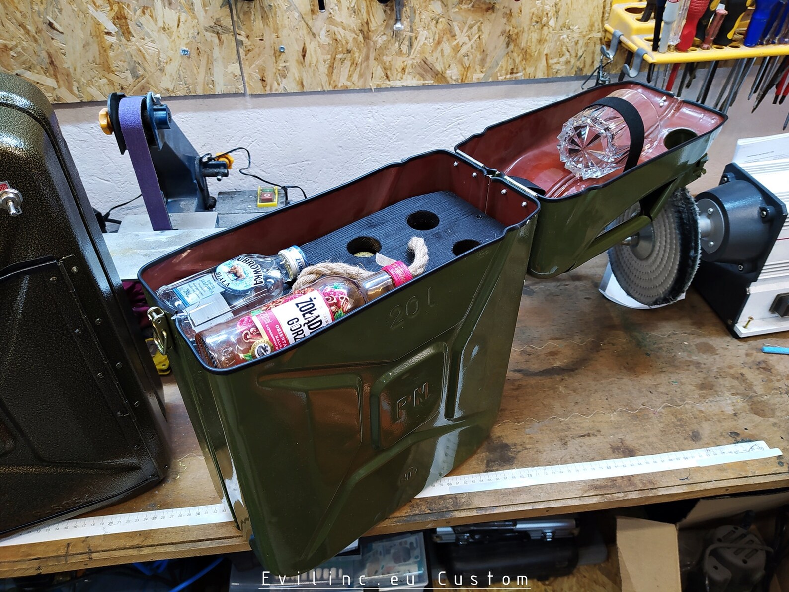 SOLD HIDDEN STORAGE Shelf Jerry Can Mini Hidden Bar Box Etsy