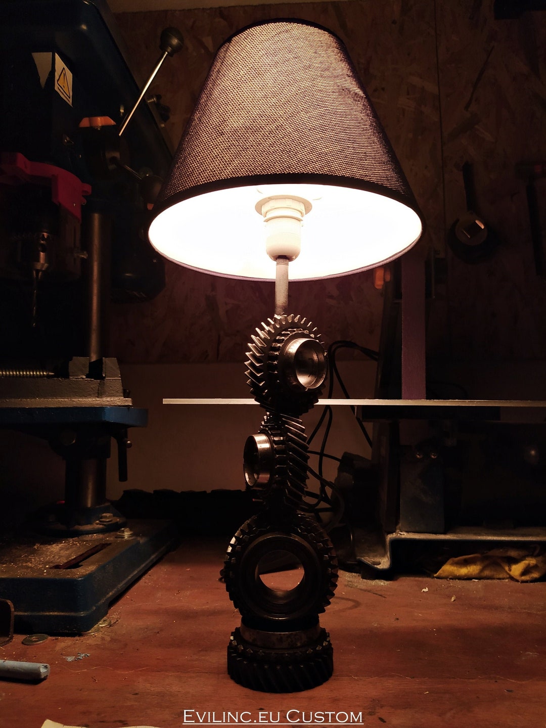 SOLD Car Gear Sprocket Lamp / Night Stand Table Light Lighting