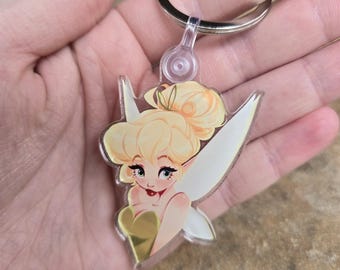 Tinkerbell Keychain - Etsy