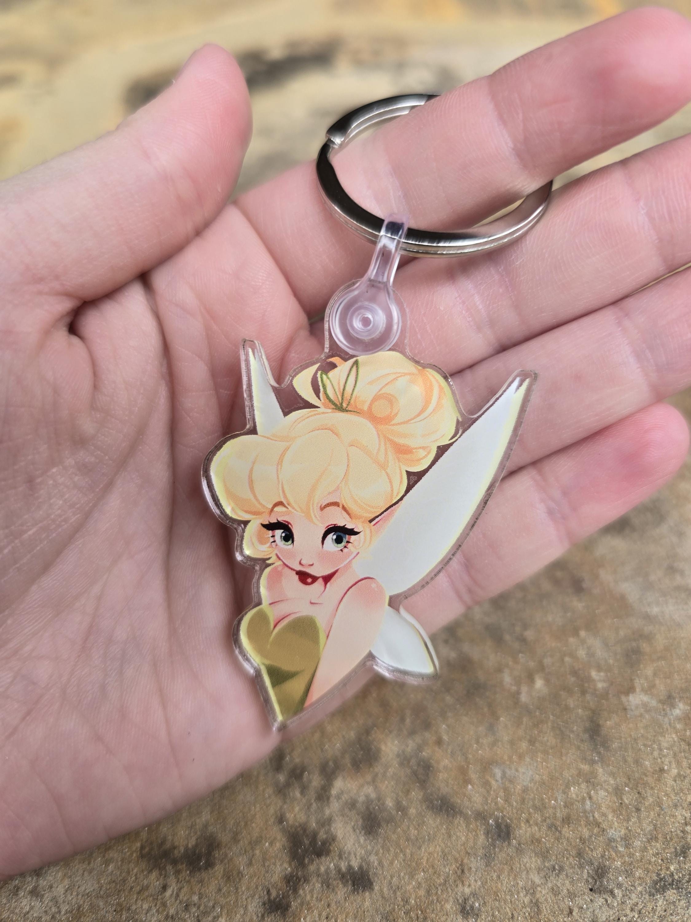 Tinkerbell Keychain - Etsy