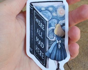 Alice In Wonderland Book Sticker