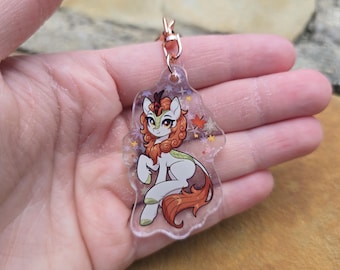 Holographic My Little Pony Autumn Blaze Keychain