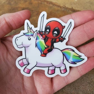 Deadpool Unicorn Sticker