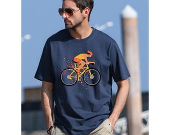 Abstract Cyclist T-Shirt