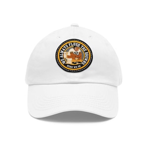 Humoristische vaderhoed met leren patch, casual vaderpet, cadeau voor vader, leuk vaderdagaccessoire, unieke buitenhoed