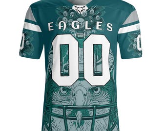 Eagle Football Jersey: All Over Print, Custom Team Colors & Name