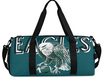 Eagles Football Duffle Bag – Tough Game-Day Gym Bag for Hardcore Fans – Sports Travel Tote