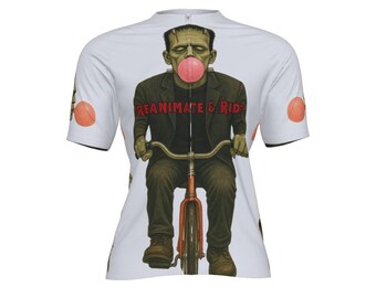 Maglia da ciclismo Frankenstein's Monster – Divertente maglietta da ciclismo da uomo