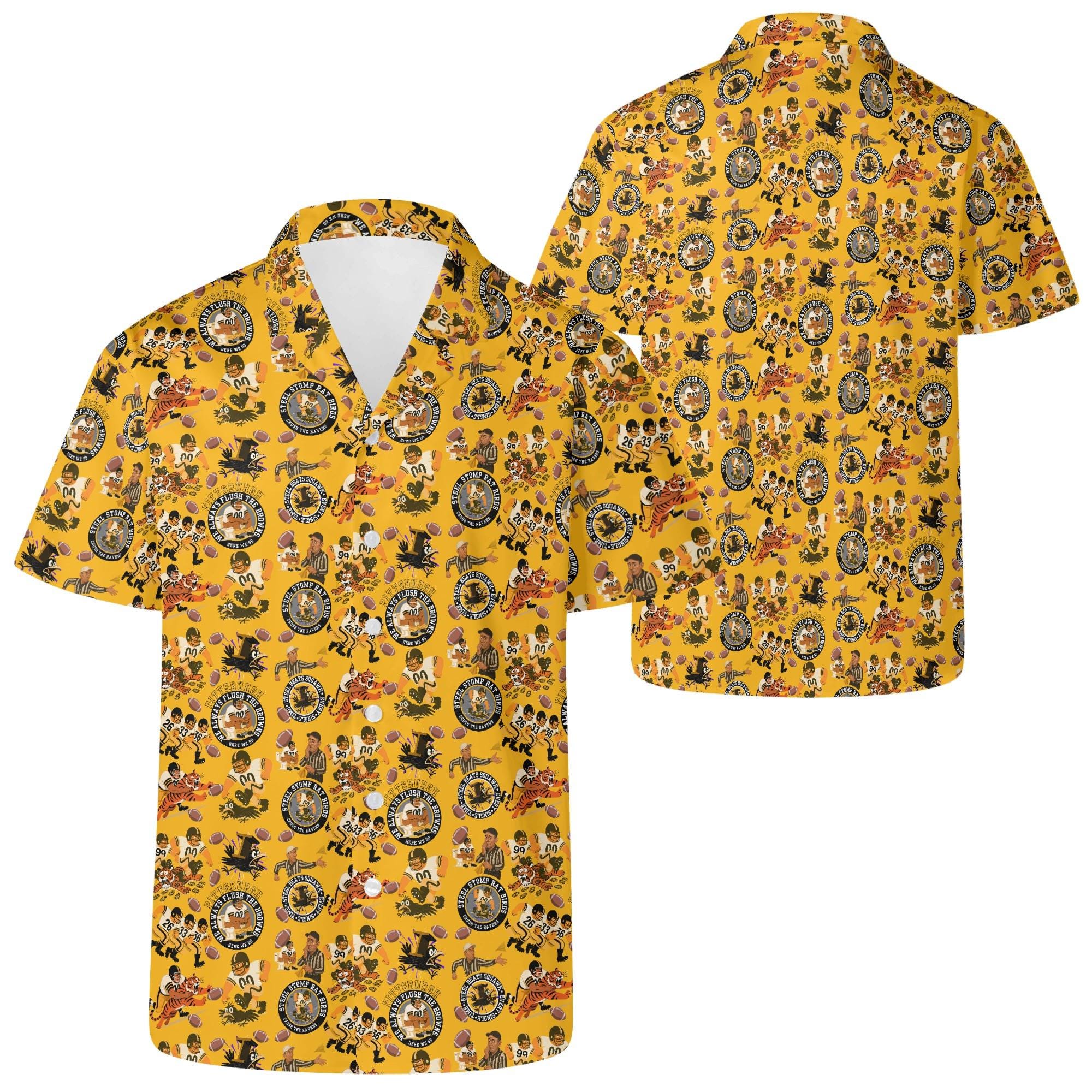 Pittsburgh Steelers Hawaiian Shirt - Etsy