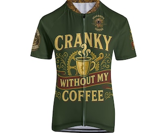 Snake Bite Coffee Cranky Without My Coffee  Women's Cycling Jersey