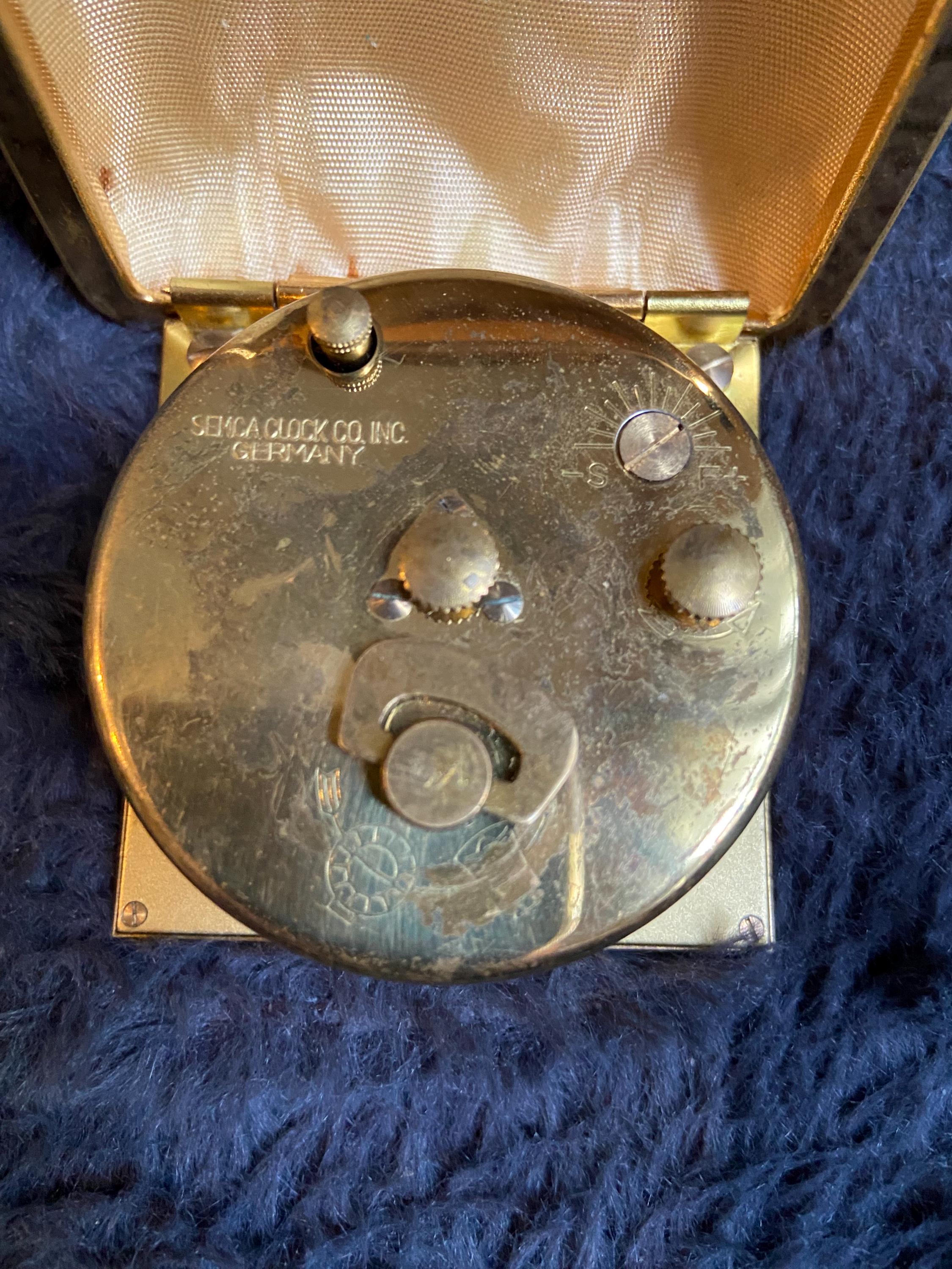 Vintage Phinney-walker Travel Alarm Clock – Eight Day, 7 Jewels