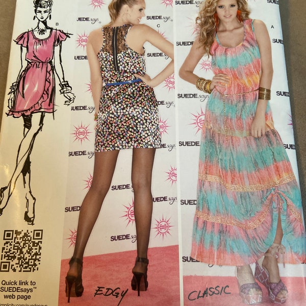 Simplicity Unused/Uncut Patterns 3 Petite Dresses Sizes 4-18 Suede Says “Edgy”, “Flirty” and “Classic” Styles 2012