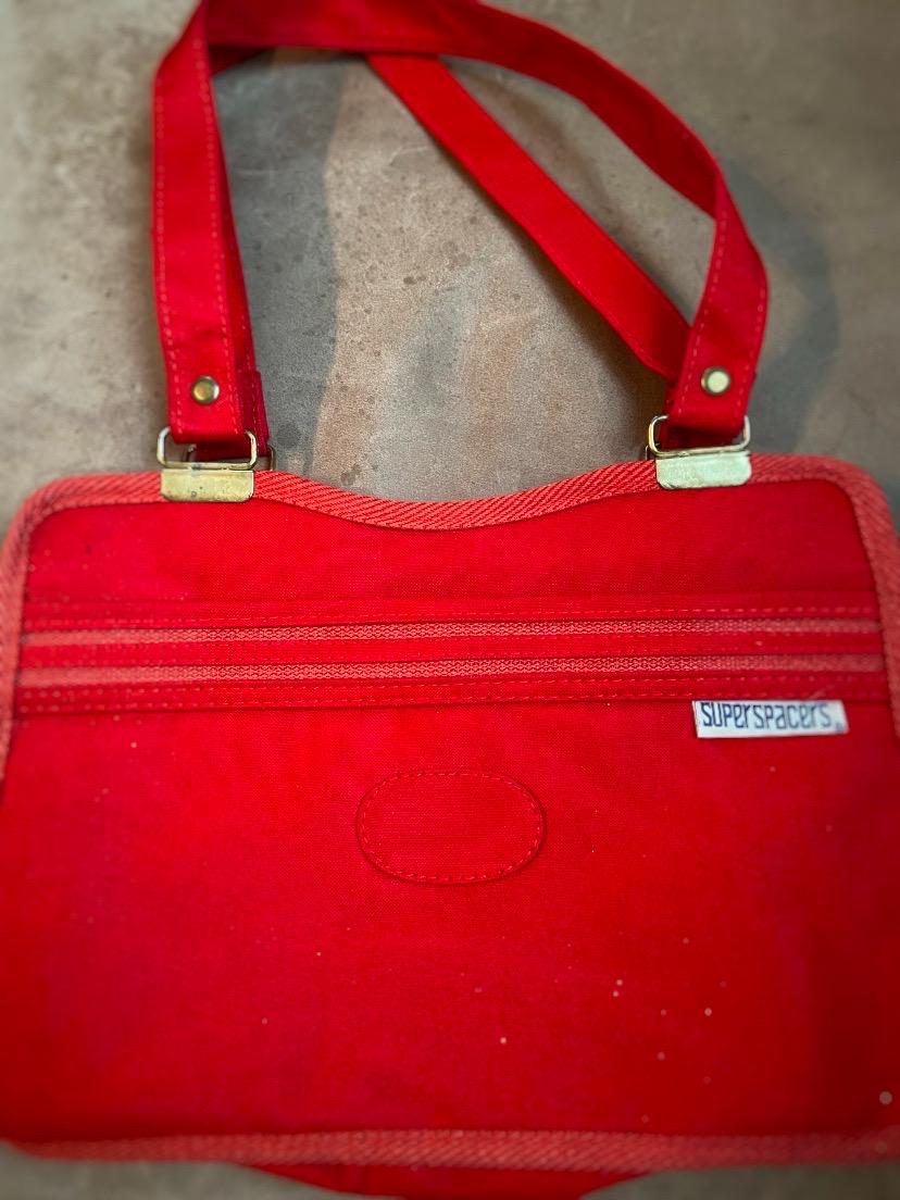 Vintage 80s Red Canvas Shoulder Bag – Retro Commuter Tote - Etsy