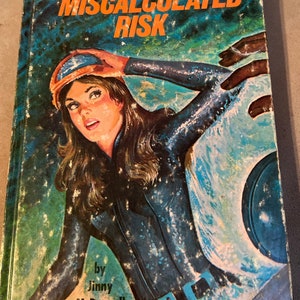 Vintage Young Adult Mystery Miscalculated Risk A Kim Aldrich Mystery Hardcover 1972 By Jinny McDonnell