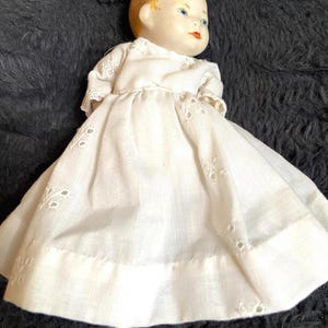 Vintage 1984 Artist-Signed 5” Porcelain Baby Doll – Hand-Painted Face – Moveable Arms & Legs – Irene Signed