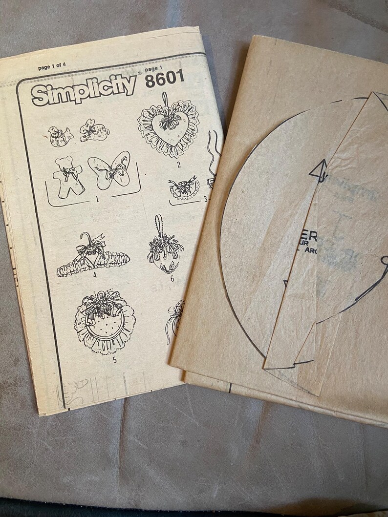 Vintage 1988 Simplicity 8601 Craft Pattern – Coquette Potpourri Sachets ...