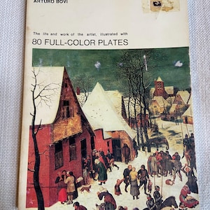 Vintage Bruegel Art Paperback Book – 1971 Grosset Art Library – 80