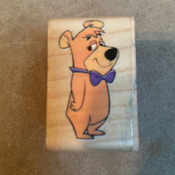 Vintage Boo Boo Yogi Bear Rubber Stamp by Rubber Stampede 1991