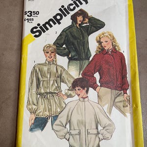 Simplicity 5707 (1982) – Misses’ Unlined Jackets in 4 Styles – Size 14 – UNCUT, NO Instructions