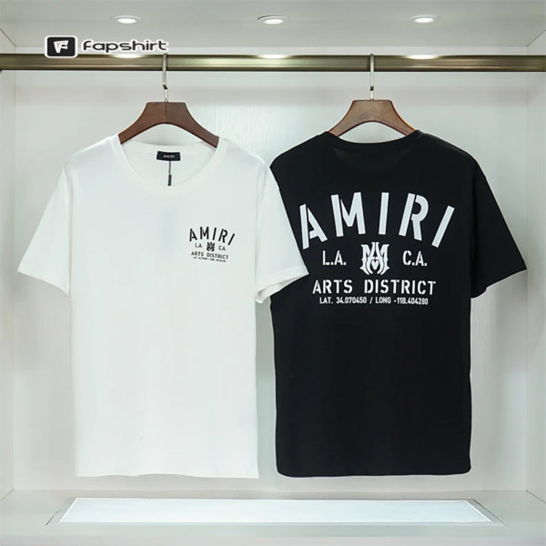 Fancy Amiri Style Print Cotton-jersey T-shirtamiri Logo 