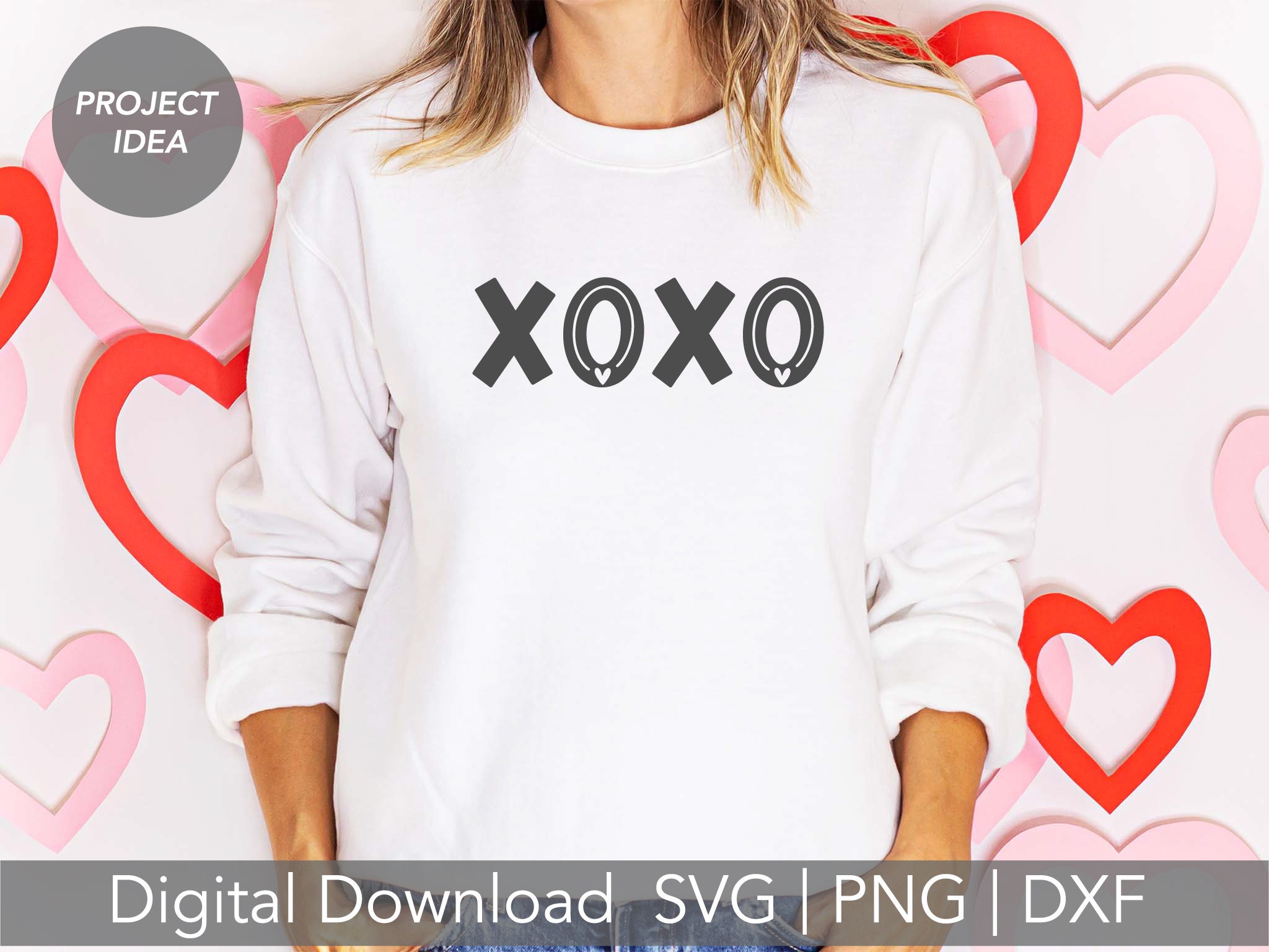 XOXO Svg Png Dxf Valentine Shirt Valentine's Day Svg | Etsy