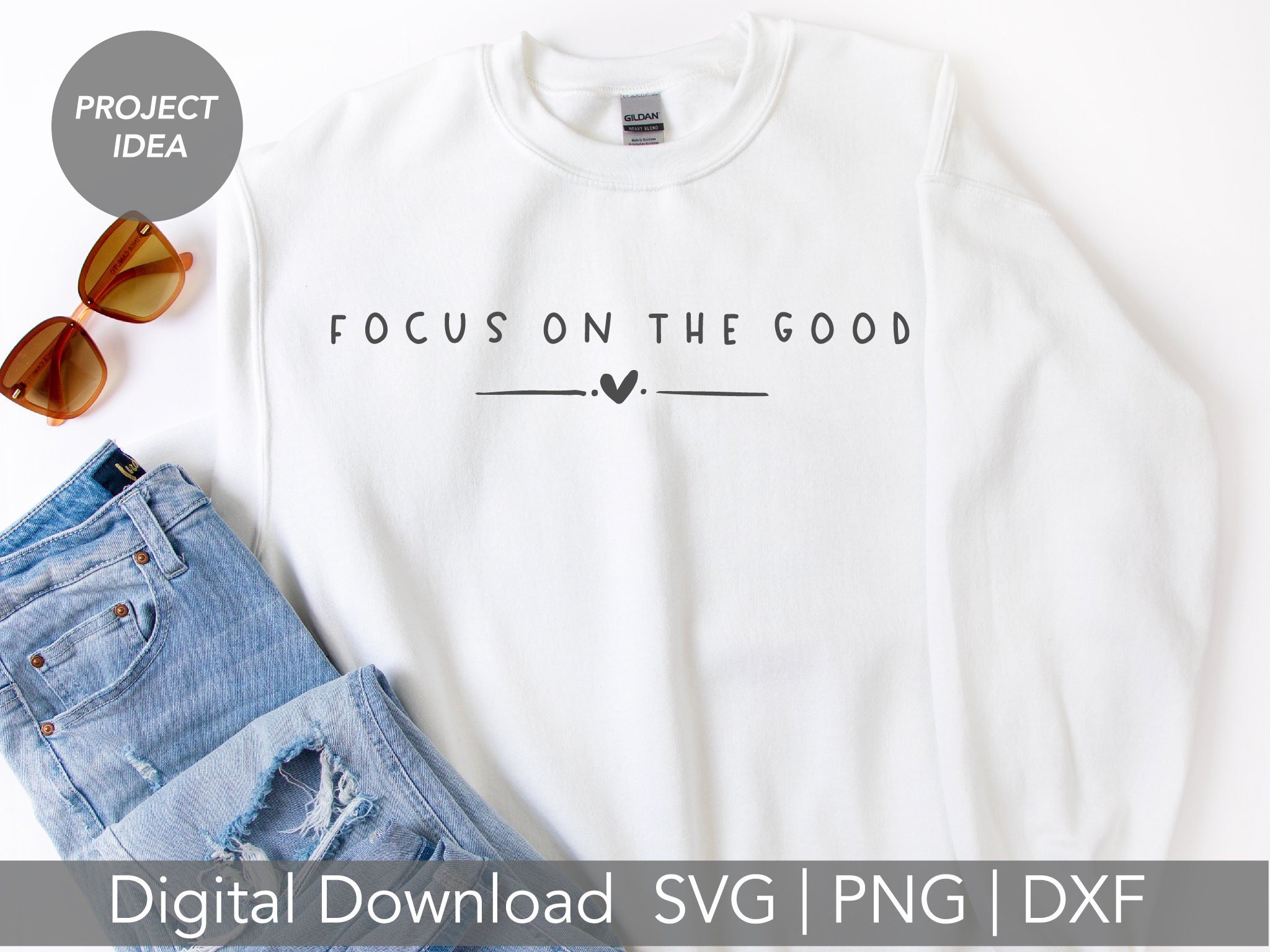 Inspirational svg Focus on the Good SVG Cricut Cut File Silhouette Inspirational svg Focus on the Good SVG Cricut Cut File Silhouette
