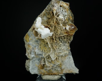 黄鉄鉱含有水晶、地質学、岩石、鉱物ギフト、水晶、本物の石、水晶
