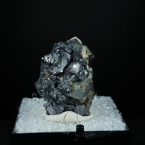 Rutile on Pyrite / Mo-Ti Mine, Arkansas / Thumbnail Mineral Specimen