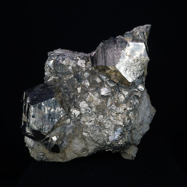 Pyrite / Large Mineral Specimen / Huanzala Mine, Peru