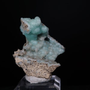 Blue Hemimorphite / 4.9cm Cabinet Mineral Specimen / From Magistral, Mexico