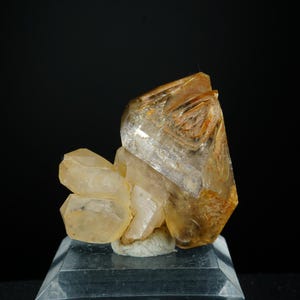 Berło kwarcu dymnego Fenster / góry Erongo, Namibia / okaz drobnego minerału