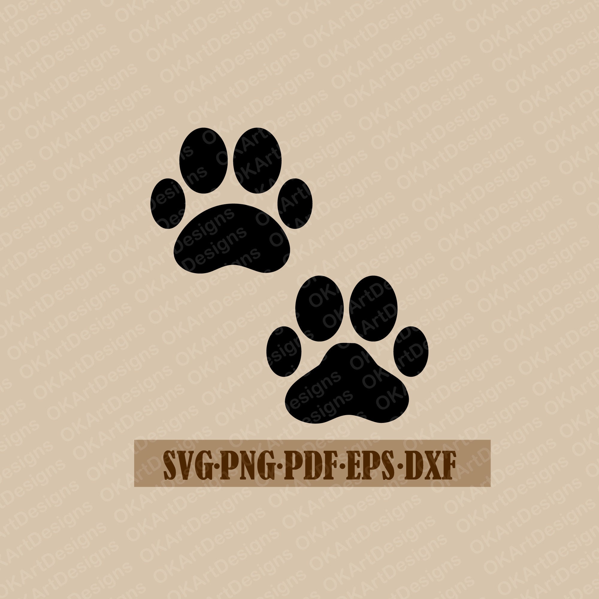 Download Paw Print Svg Paw Svg Free Commercial Use Etsy