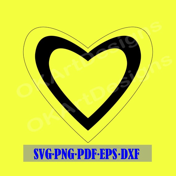 Download Valentine Svg Heart Svg Free Commercial Use Silhouette Heart Etsy