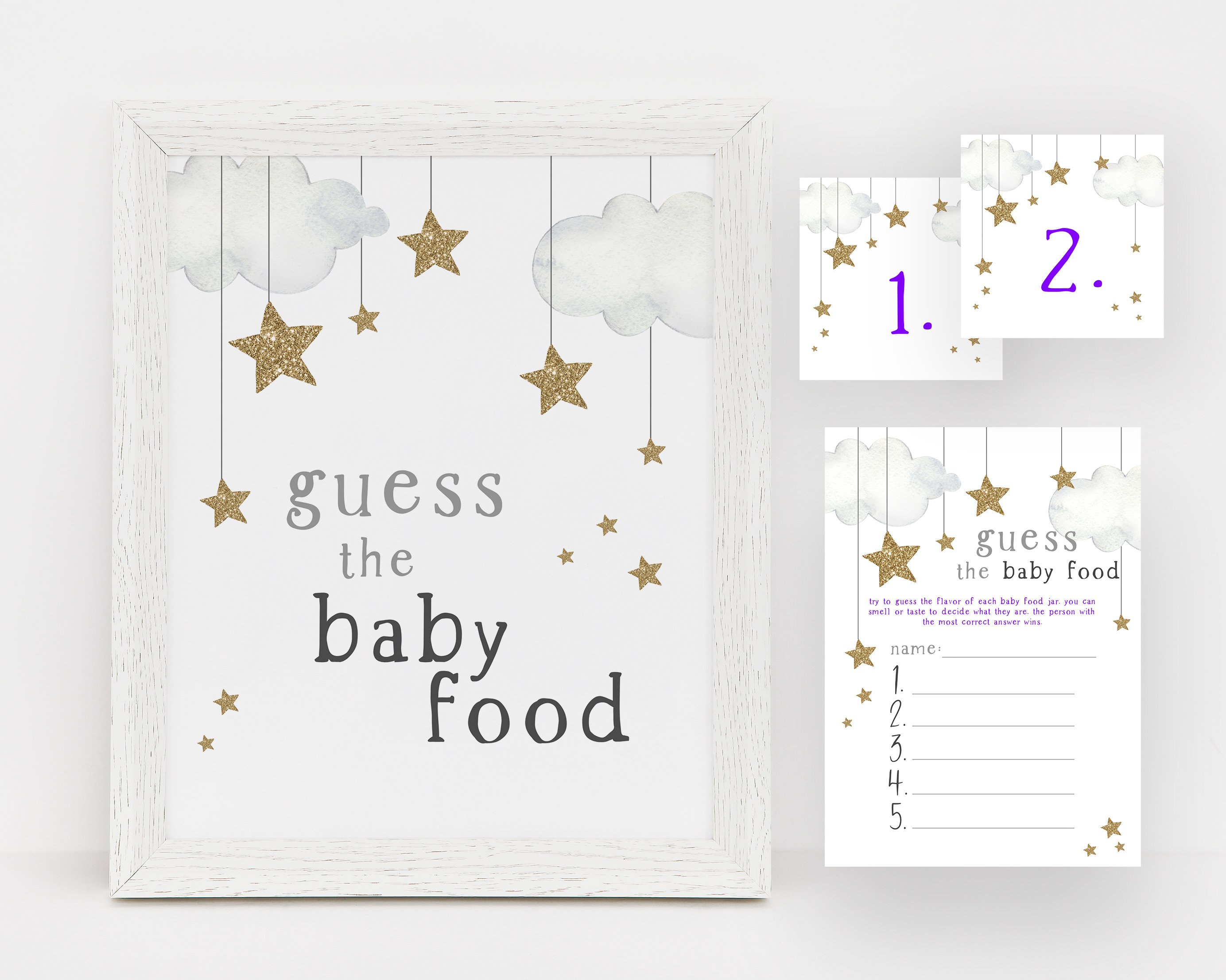 Guess the Baby Food Etsy Canada