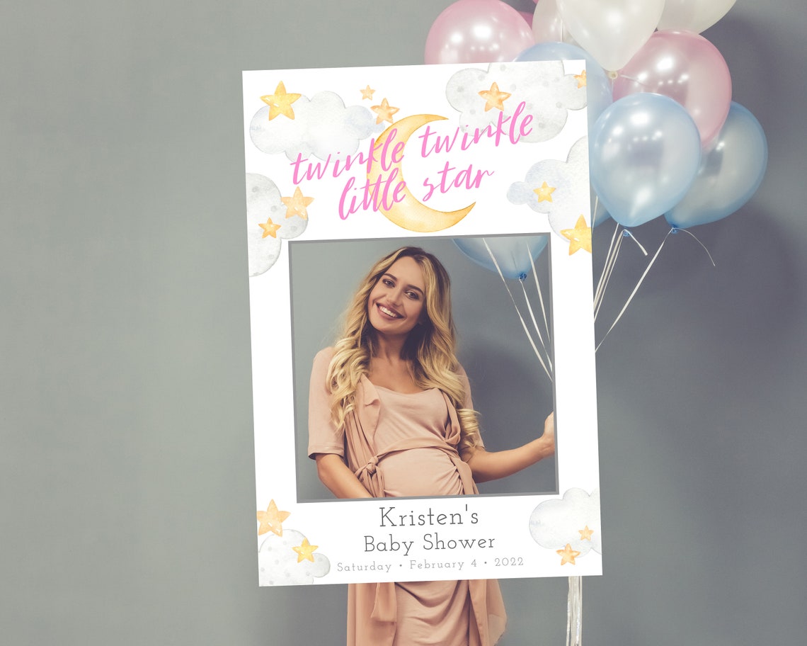 Twinkle Twinkle Little Star Photo Prop Frame, Photo Booth Frame, Selfie ...