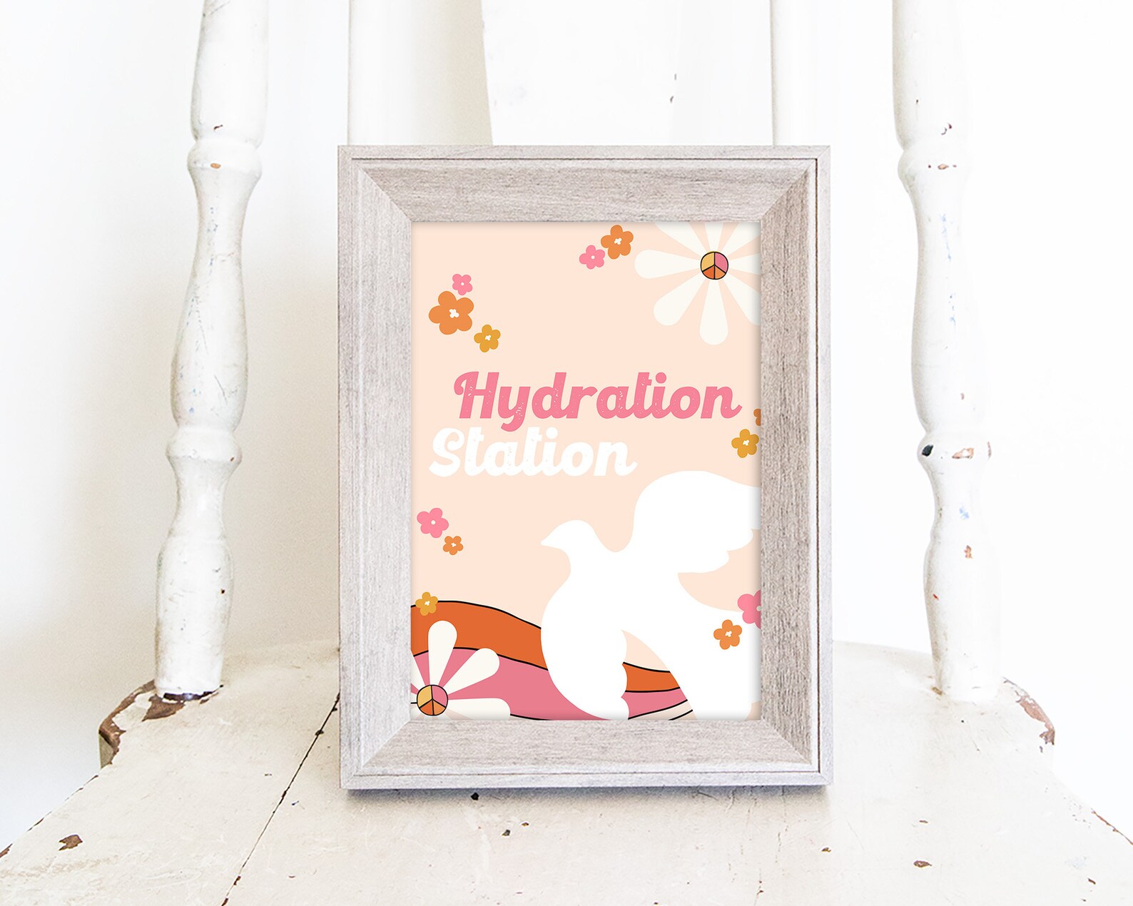 EDITABLE Groovy Food Signs Retro Festival Fuel Hydration - Etsy