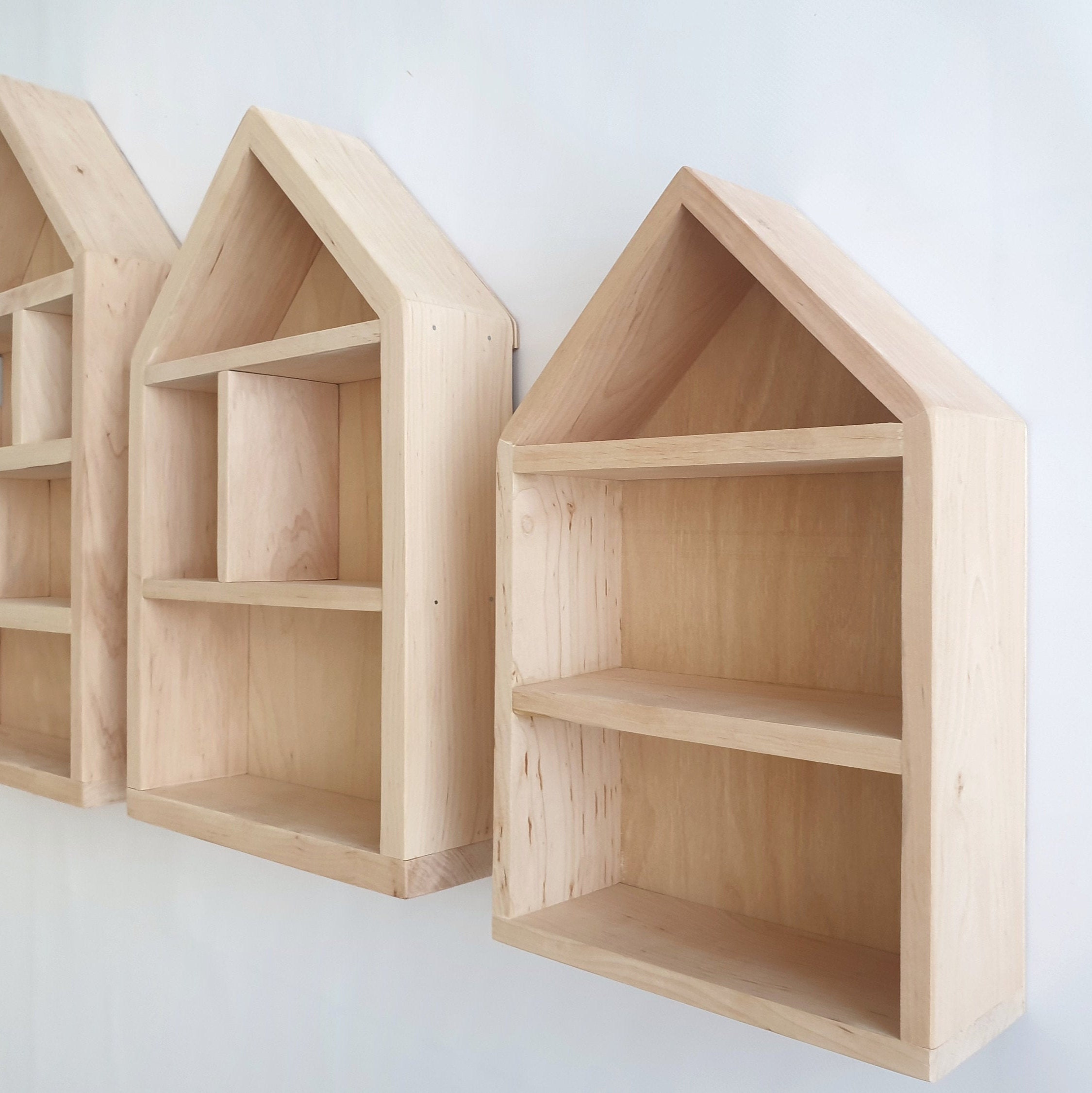 House Shaped Shelf Wooden House Nursery shelf Wooden Shelf Etsy