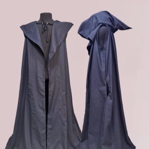 Cloak Sleeveless – Fantasy, Gothic, Viking, Robe, Unisex LARP Costume, Hooded Cloak, Sorcerer Robe, Wizardry Cape, Sorcery Mantle, Medieval
