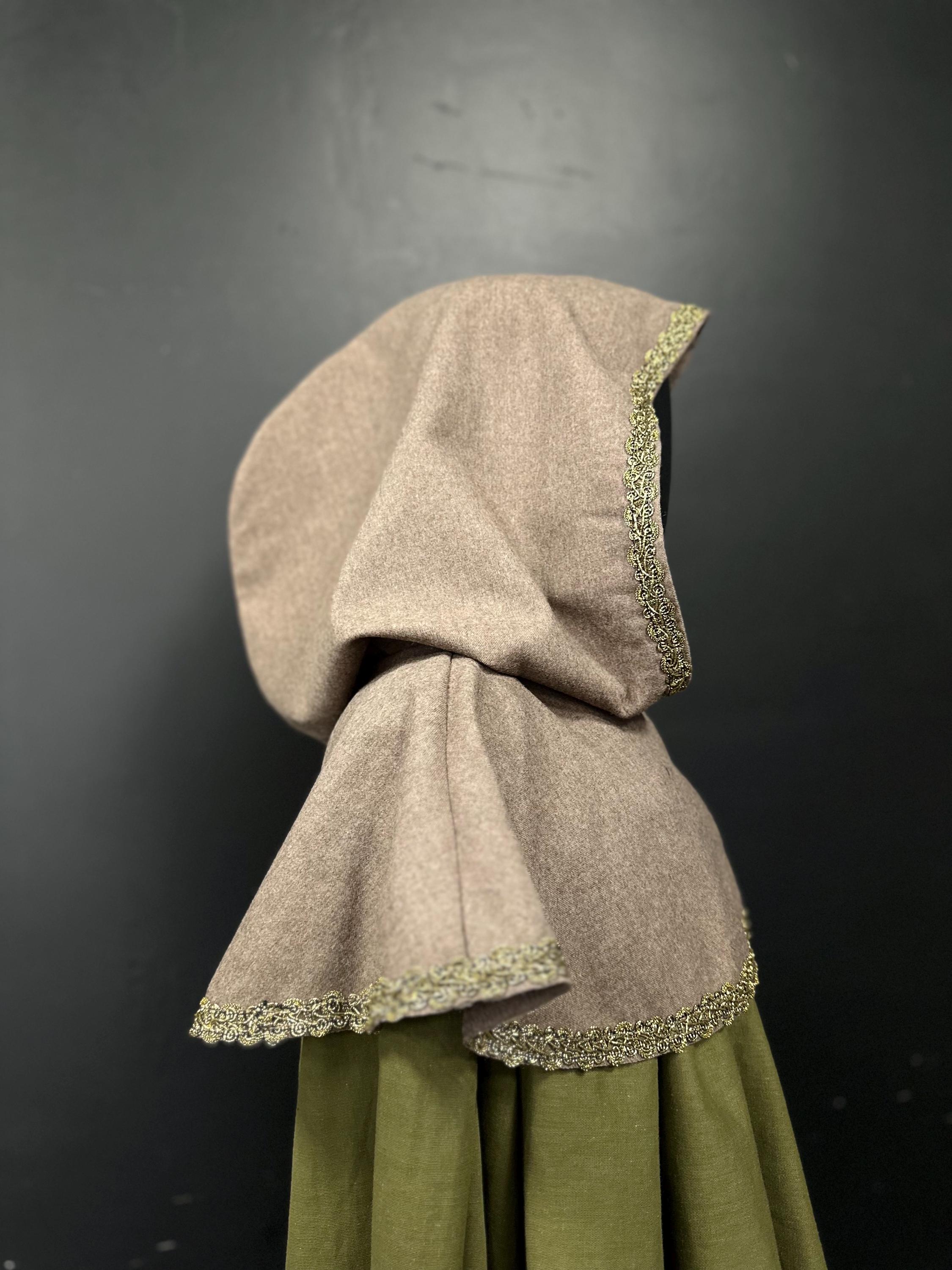 Cape Médiévale à Capuche Avec Broche Viking - Écharpe Chaman, Costume Renaissance - Pour Cosplay, Halloween, Fêtes - 6