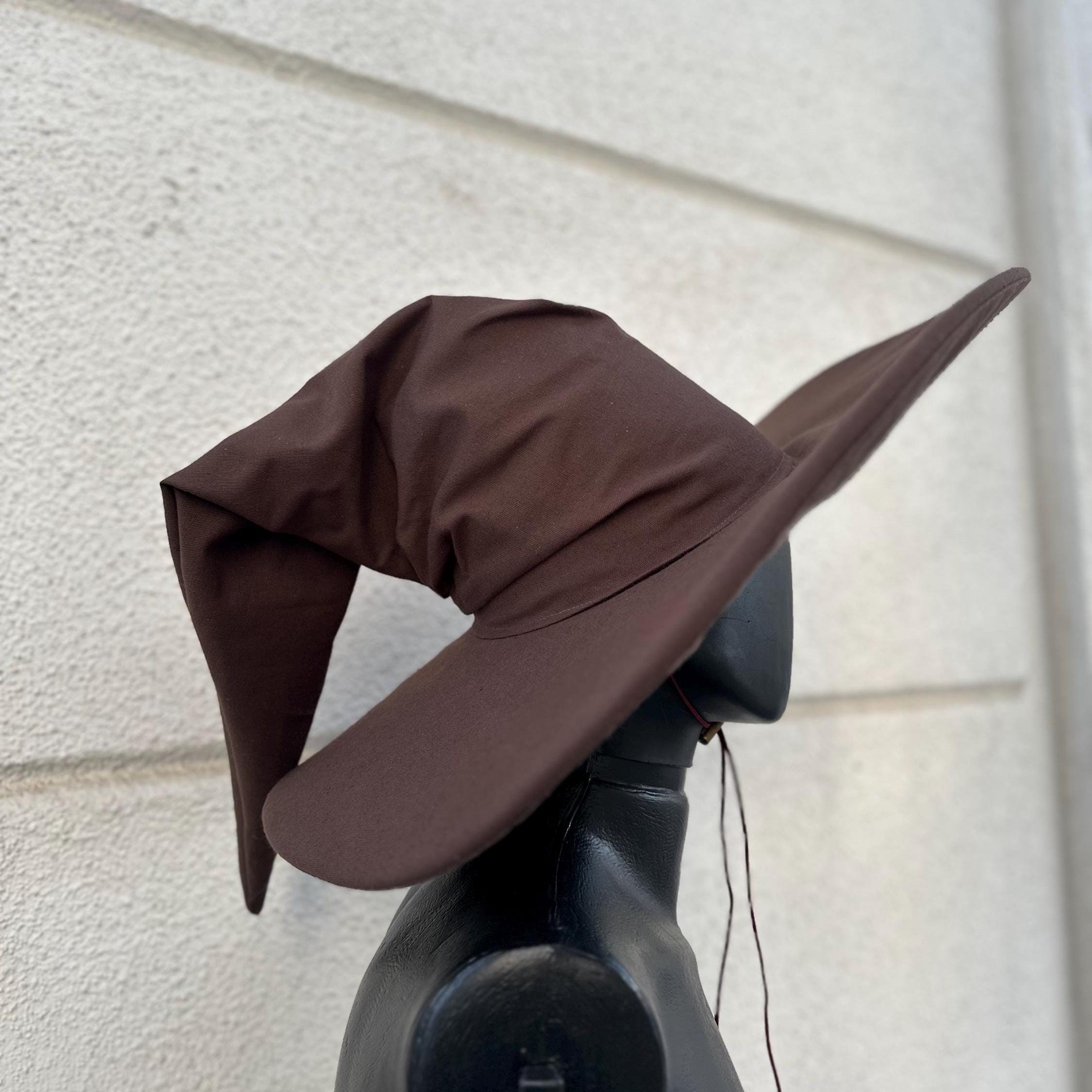 帽子 Vintage wizard hat Brown Wizard Hat, Oak Bark Color, Cinnamon Breeze, Stormy