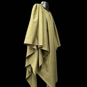 Medieval Fantasy Oversize Dress, Green Elven Dress, Medieval, Armstreet, Ren Fair, Medieval Fantasy, ARP, SCA, Cosplay, Historical Dress