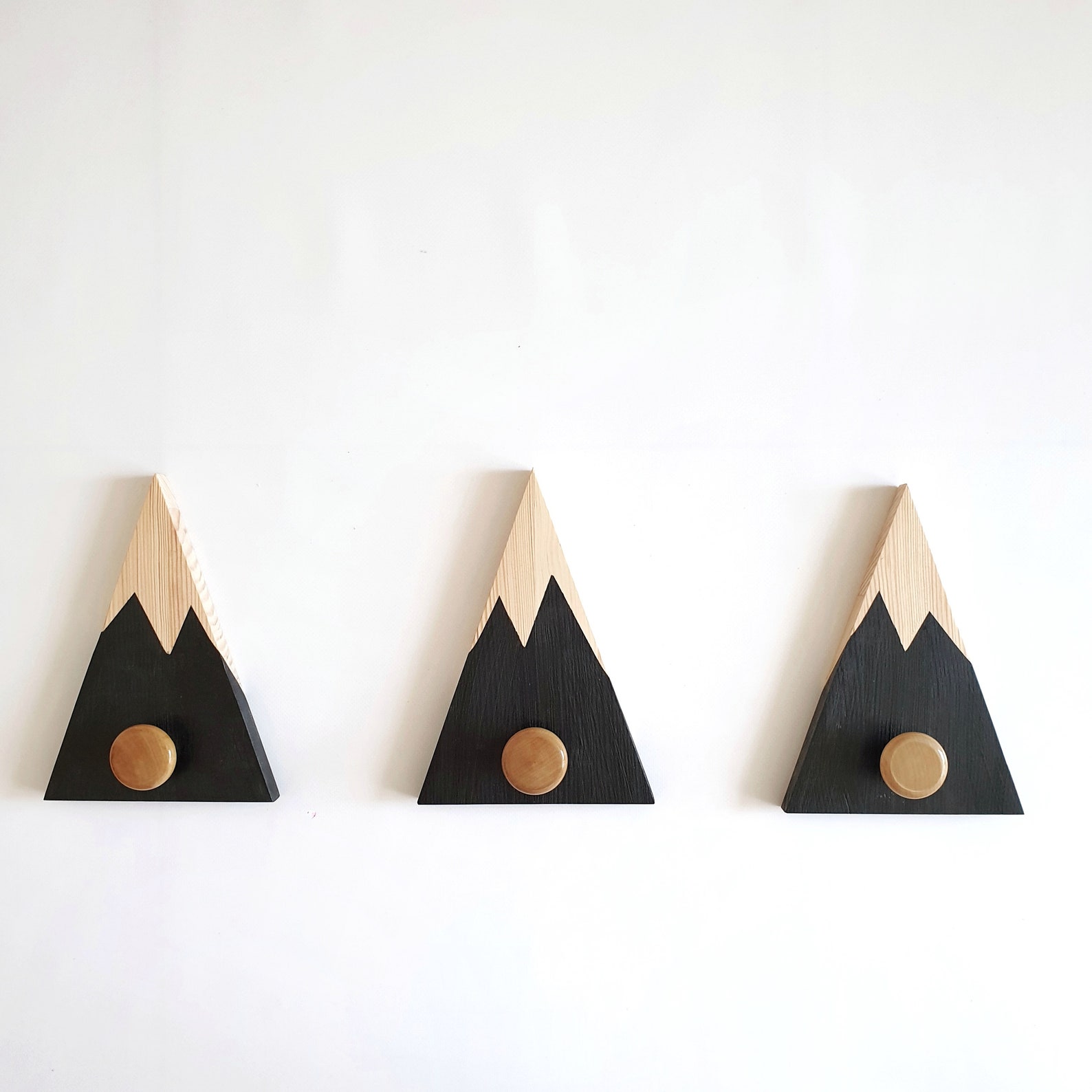 Mountain Wall Hook Clothing Hangers Mountain Nursery Wood Etsy