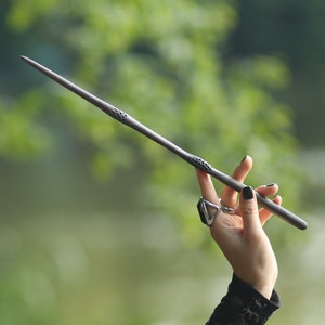 Elder Magic Wand, Wizards rod, magic spell wand, Wicca, Costume Accessories, Witch Cosplay, Sorceress magic cane
