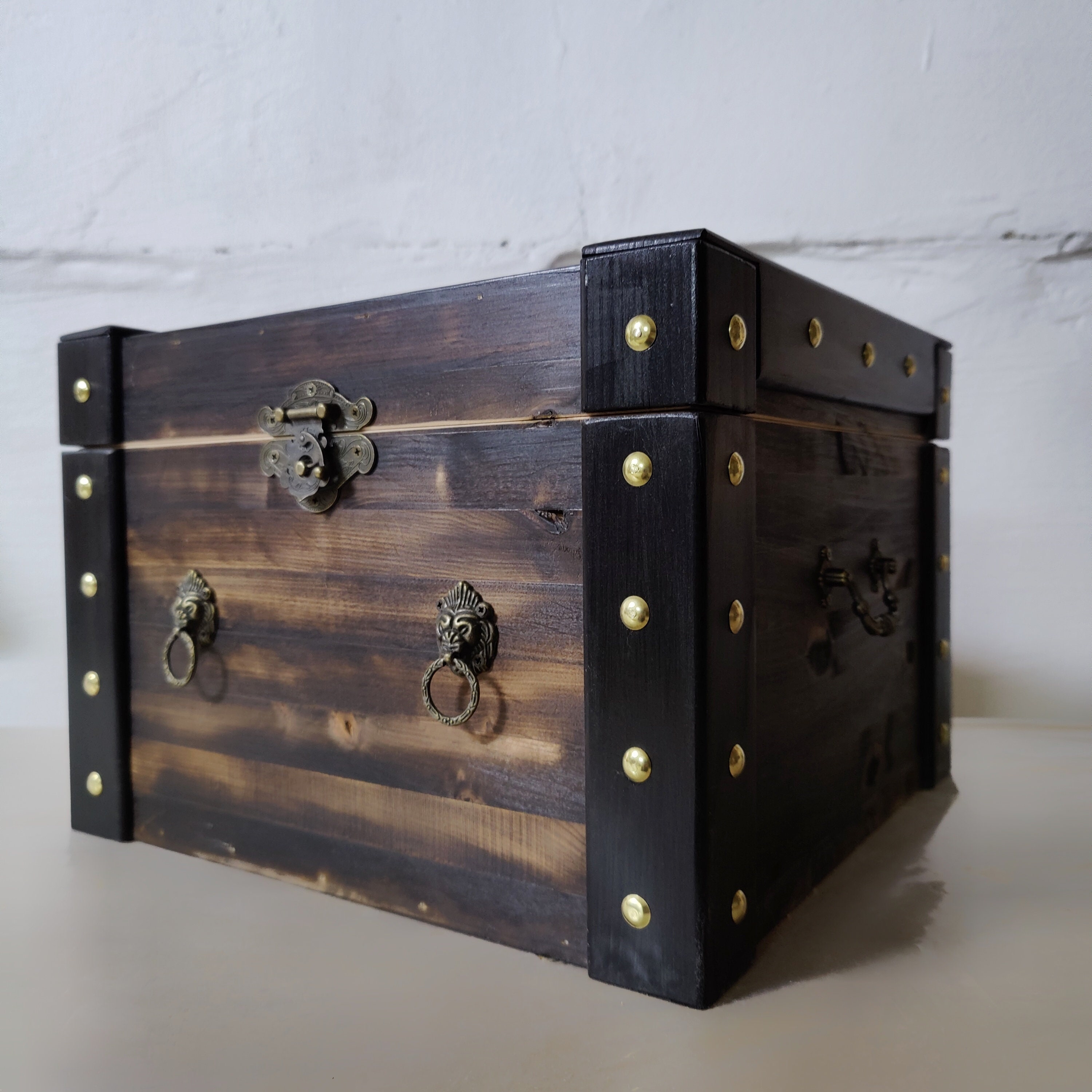 Wooden Box for Book Collection Handmade Treasury Wizard Casket Etsy